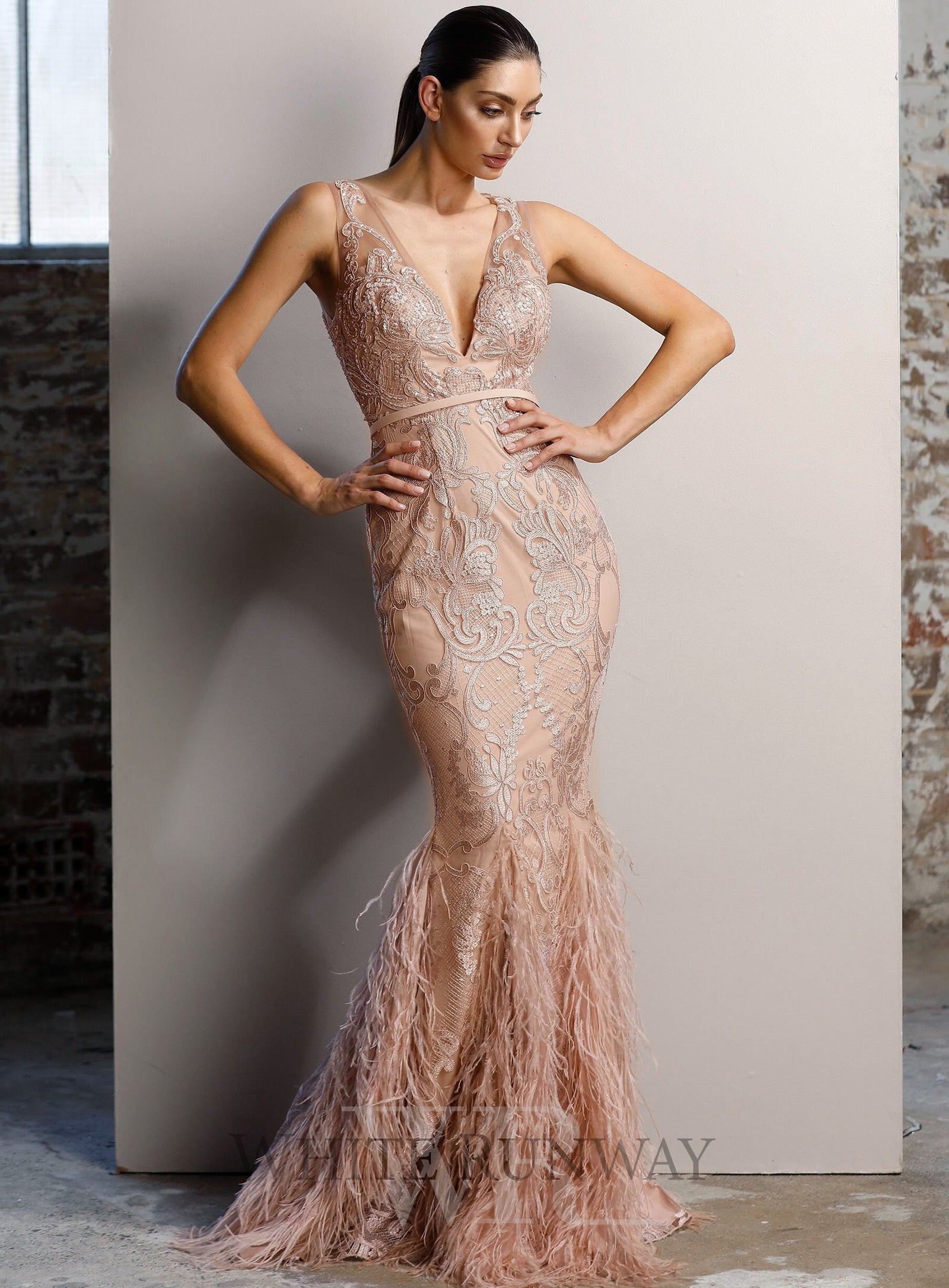 Chiara Gown - Blush Pink - size 4