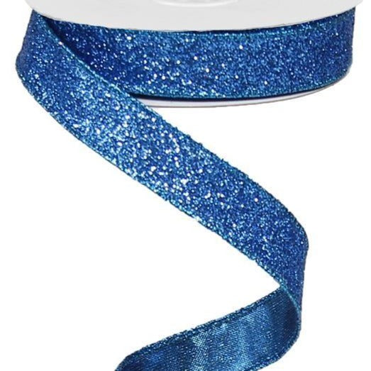1.5 Shimmer Glitter Ribbon: Navy Blue (10 Yards) [RGC159619] 