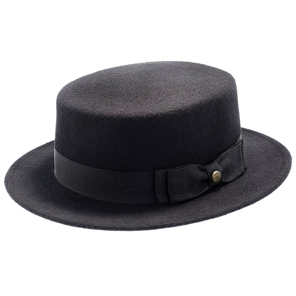 Whistler Walrus Hats Black Wool Felt Pork Pie Hat