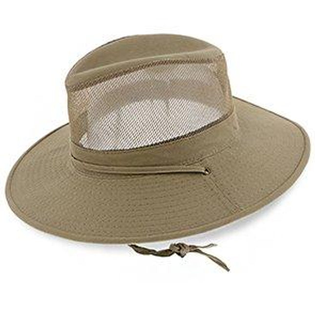 H Dorfman Pacific Brushed Twill Safari Hat