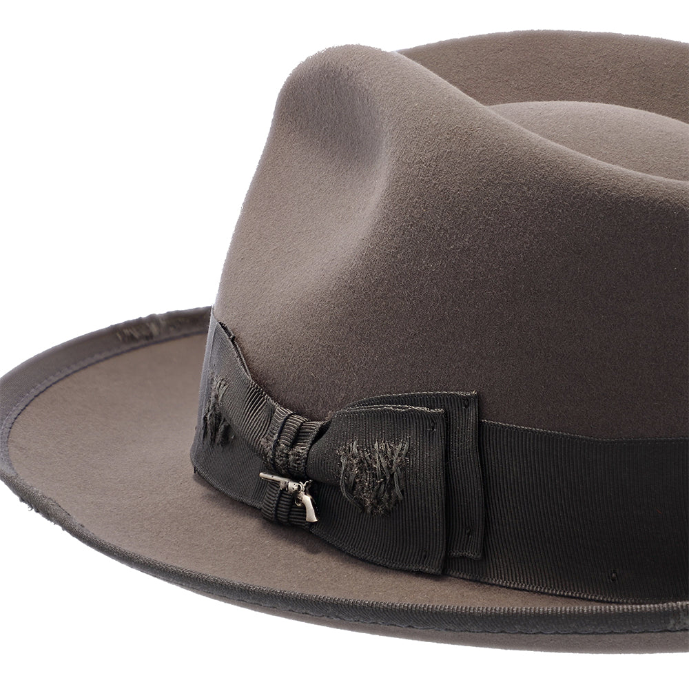 Whippet Distressed - Stetson Fur Felt Fedora Hat | Fashionable Hats