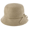 Jeanne Simmons Cloche Preppy - Jeanne Simmons Cotton Toyo Straw Bucket Hat - 8330