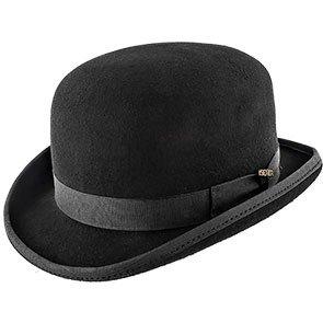 Blackbird - Scala WF507 Black Wool Felt Bowler Hat