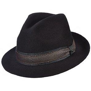 Tango - Scala DF151 Taupe Wool Felt Fedora Hat