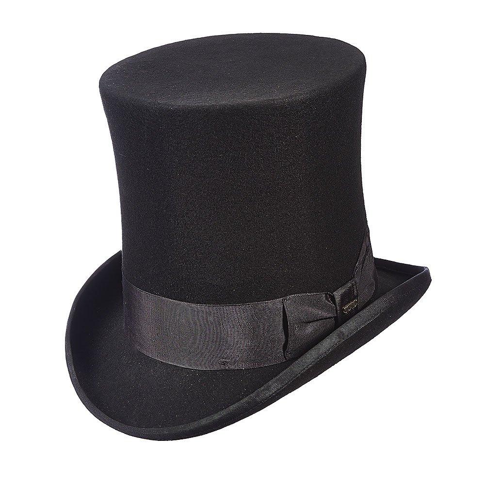 Abe Scala WF571 Black Wool Felt Top Hat 8