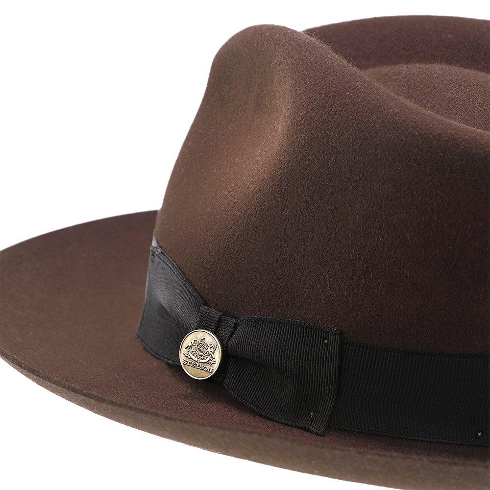 Mens Stetson Chatham Wool Felt Fedora Hat, 2/38 in brim | Fashionable Hats