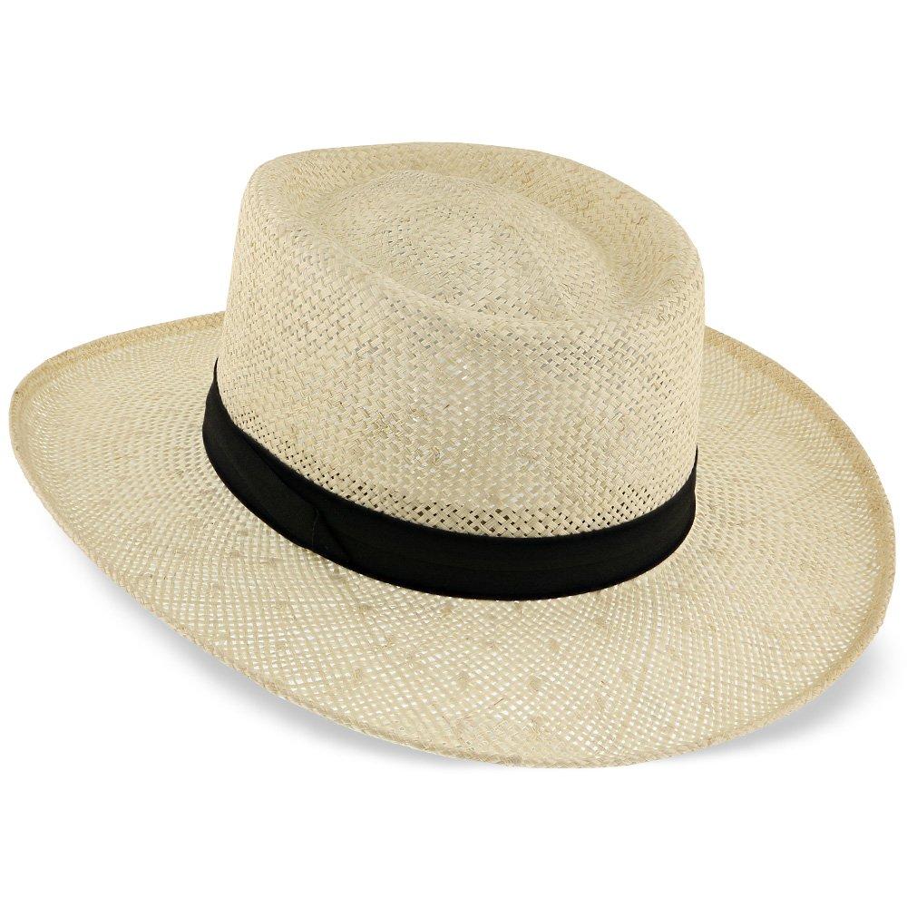 Mens Stetson Muldoon High Quality Sisal Straw Gambler Hat – Fashionable ...