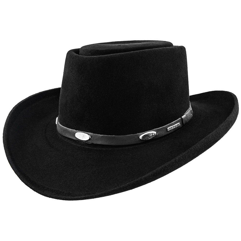 Mens Stetson Royal Flush 5X Quality Gambler Hat, black