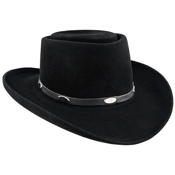 Mens Stetson Royal Flush 5X Quality Gambler Hat, black