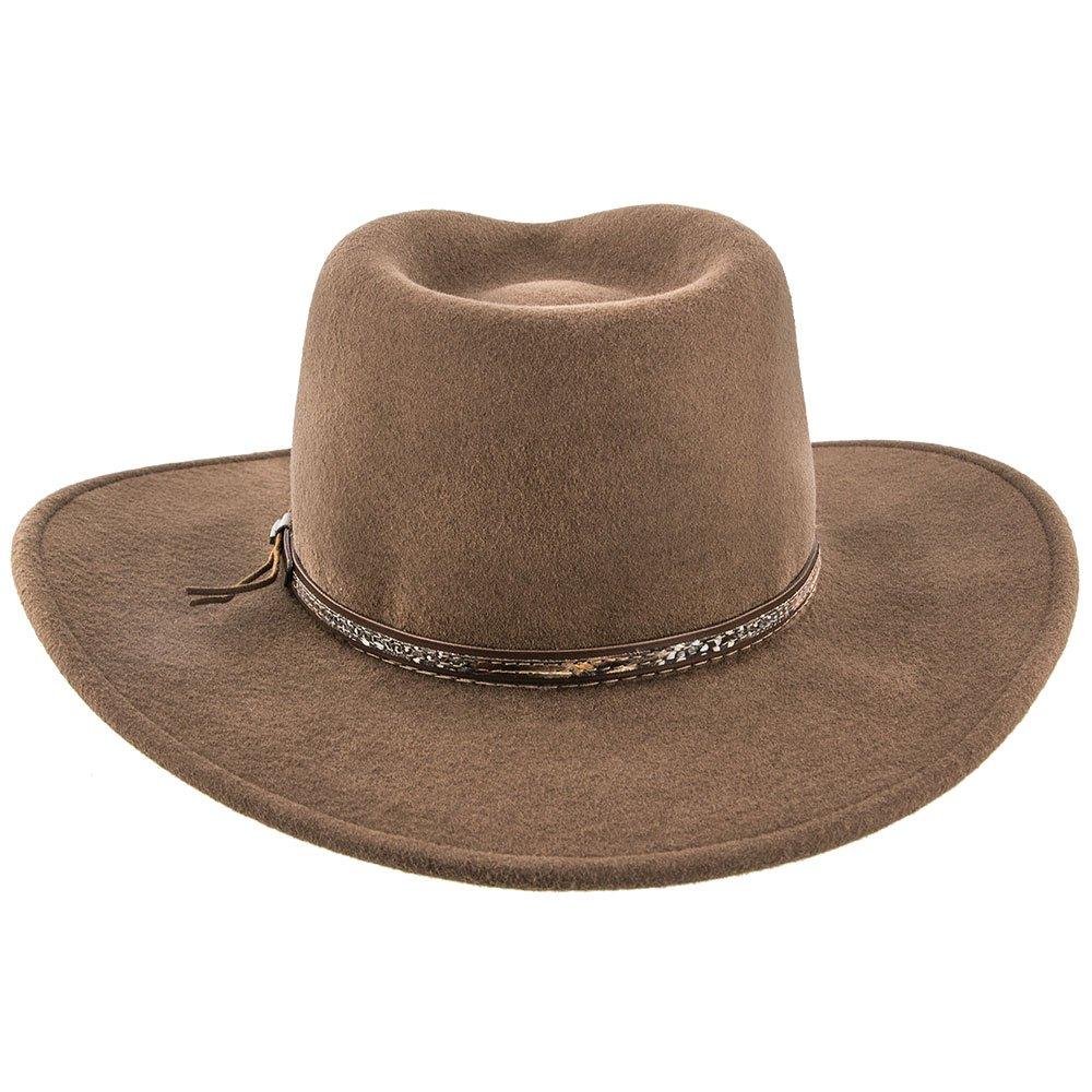 Mens Stetson Mountain Sky Crushable Wool Western Hat