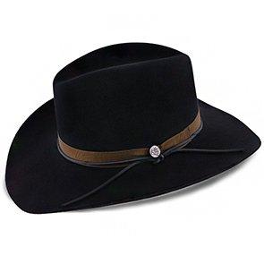 Stetson Roxbury Leather Cowboy Hat - Mocha, Large