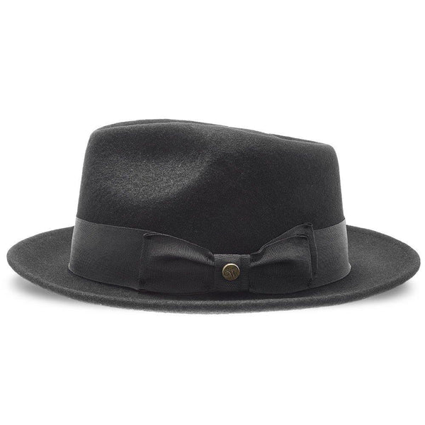 Mens Walrus Compass Diamond Crown Wool Felt Fedora Hat