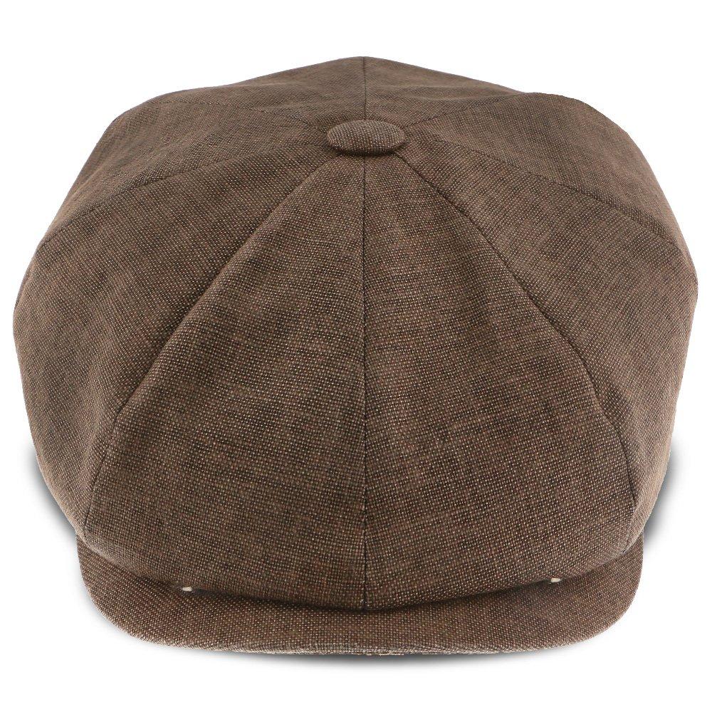 Regal Walrus Hats Linen/Cotton 8 Panel Newsboy Cap | Fashionable Hats