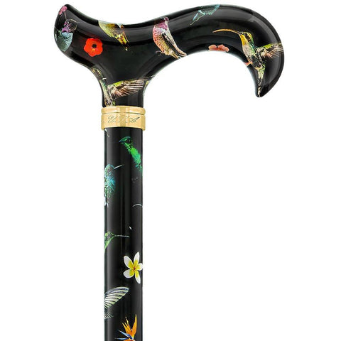  Graceful Lace Designer Adjustable Folding Cane w/Rhinestone  Collar : Health & Household