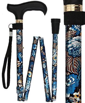 Folding Fashion Adjustable Derby Cane Horse & Ponies Design