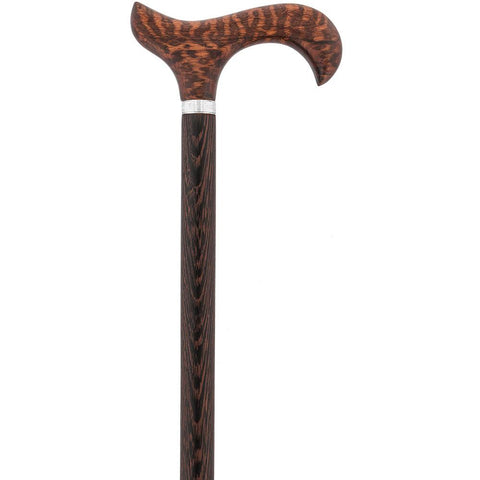 Wenge Fritz Handle Walking Cane with Genuine Wenge Wood Shaft