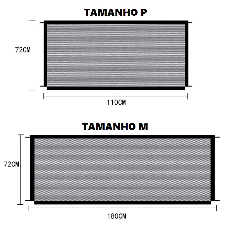 Tamanho P e M da Tela Grade De Porta Para Cachorros Protetor PET