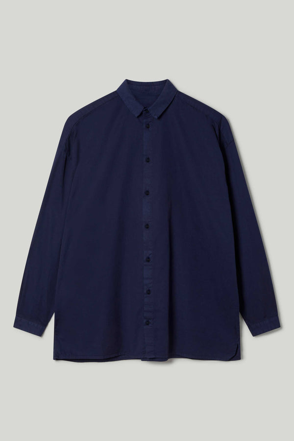 THE DRAUGHTSMAN SHIRT / COTTON TWILL INDIGO