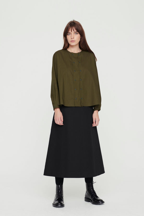 THE CONDUCTOR SKIRT / TEXTURED COTTON FLINT