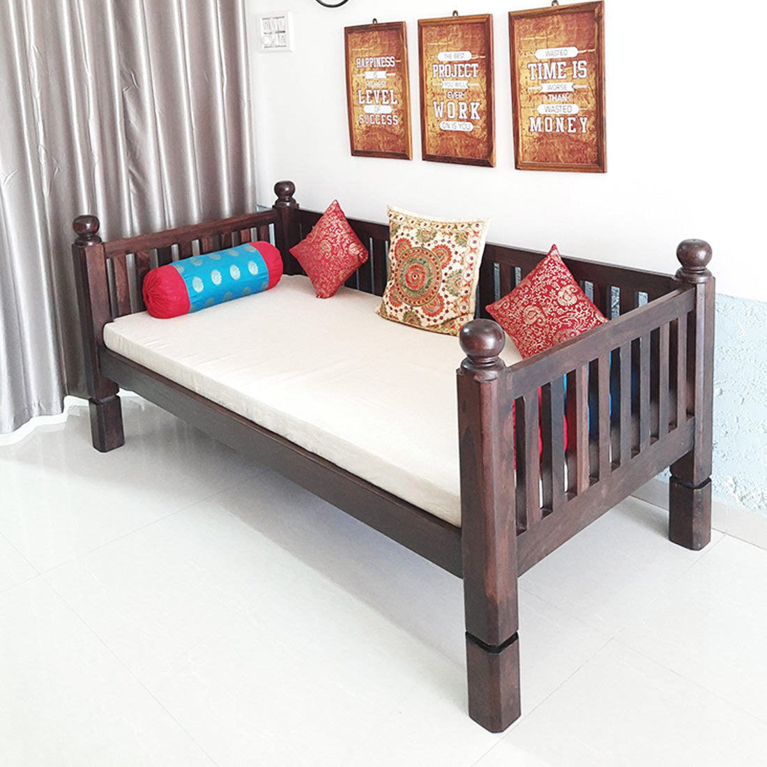 Diwan -Day Bed Wooden — Marigold. Sheesham wood furniture ...