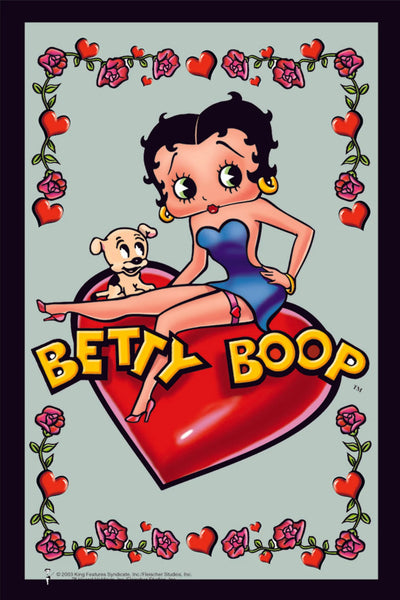 Betty Boop Mirror Sitting On Heart 0