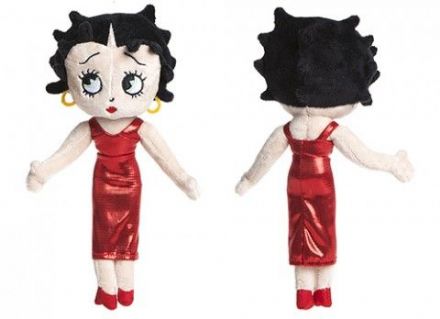 24CM BETTY BOOP PLUSH RAGDOLL IN RED COCKTAIL DRESS 0