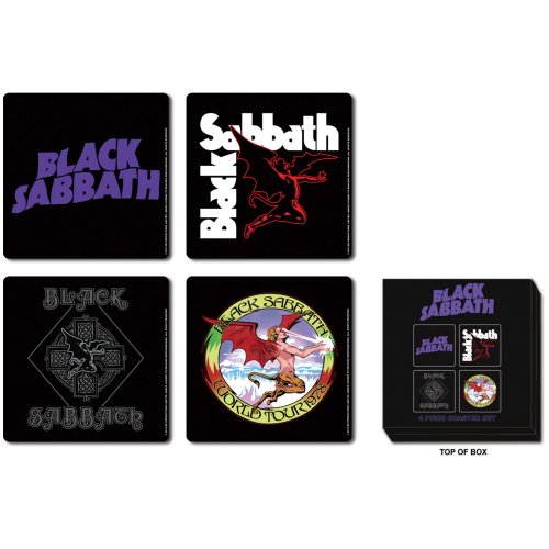 Black Sabbath Coaster Set - Classic Icons 0