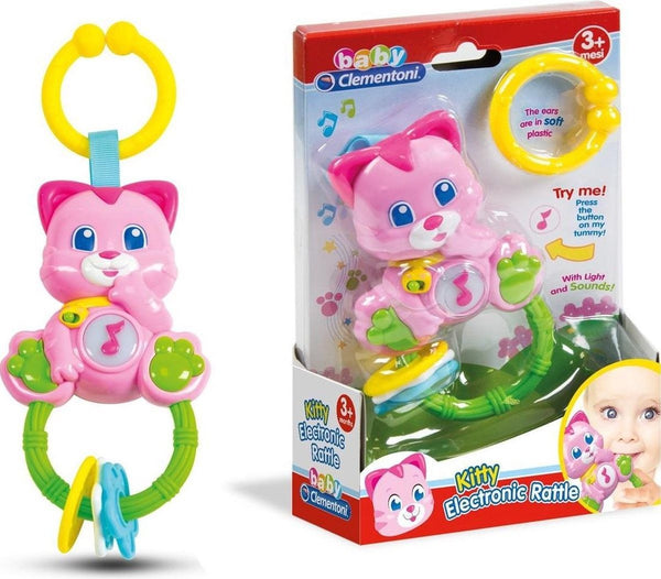 CLEMENTONI KITTY ELECTRONIC RATTLE WITH LIGHT AND SOUND 0