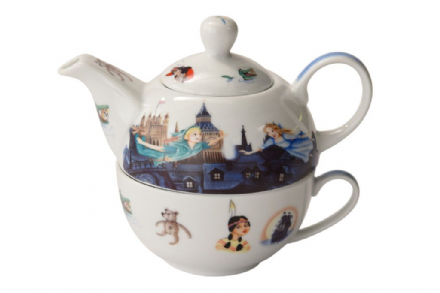 Ceramic Peter Pan Tea for One. Tea pot and mug 0