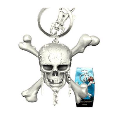 Pirates of The Carribean Skull Pewter Key Chain 0