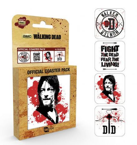 Walking Dead Coaster 4-pack Daryl 0