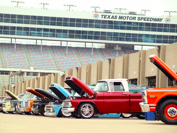 Texas Motor Speedway with all Generations of C10 Truck