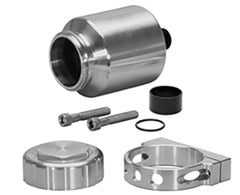 Billet aluminum 4oz reservoir and mounting bracket