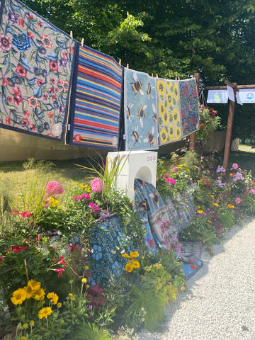 Hug Rugs hanging on a washing line