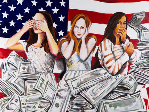 American Greed Painting by Annika Connor