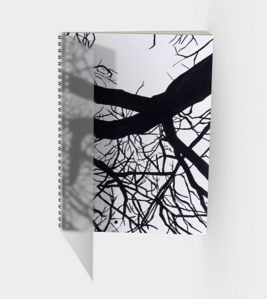 Camus Winter Tree Spiral bound Sketchbook back cover