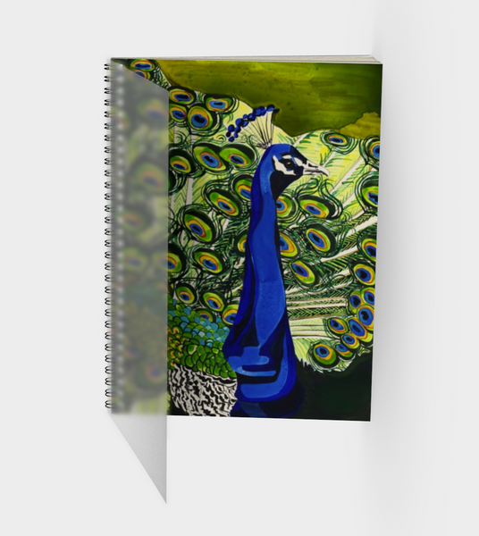 Peacock Spiral Bound Sketch Book Front