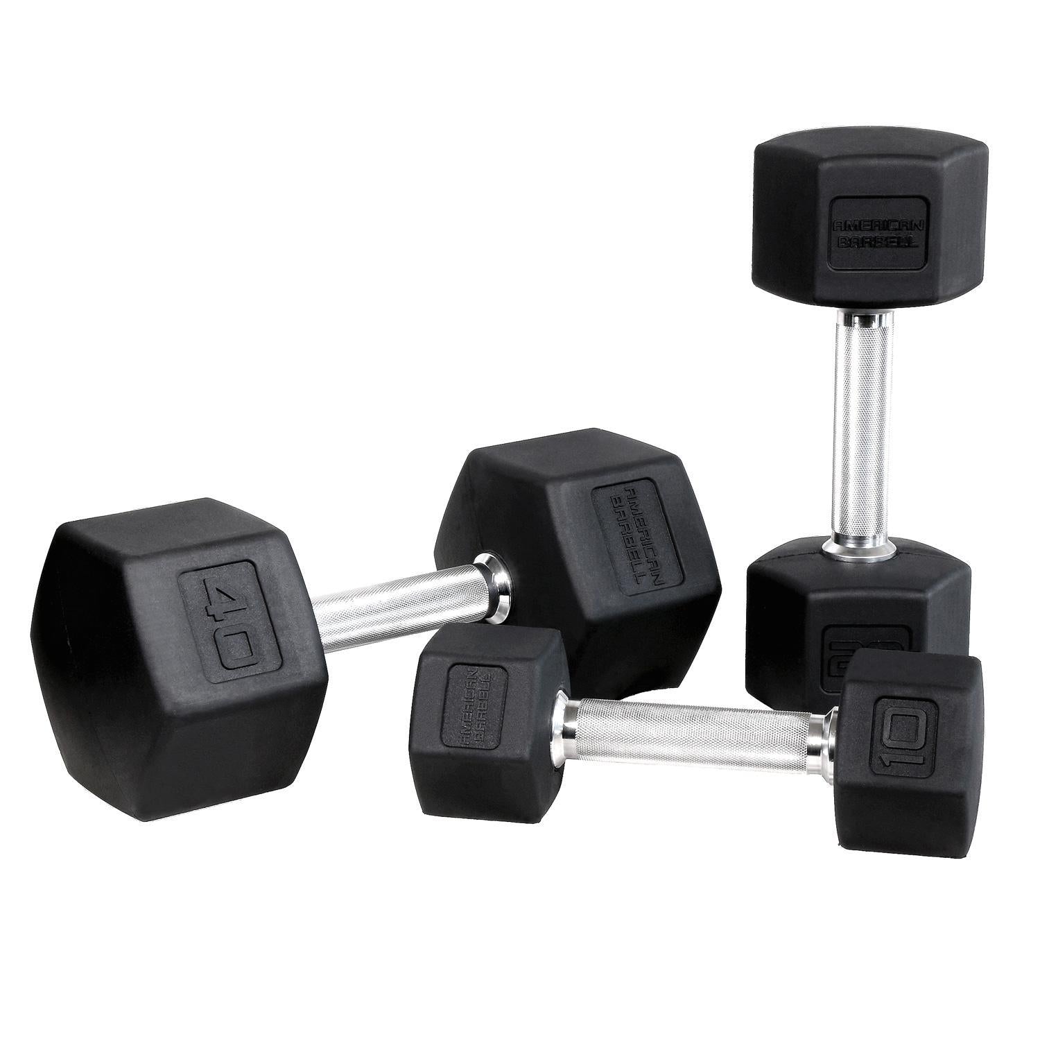 rubber dumbbells