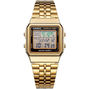 Casio watch gold watch men set.