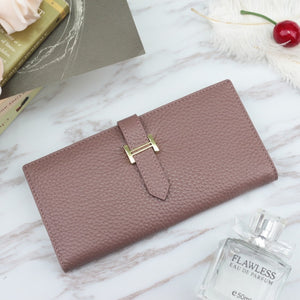 Genuine Leather Hasp Ladies Wallet Classic Long/short Solid Color Ladies Wallet Luxury Money Clip New First Layer Cowhide Wallet - Find A Gift Fast