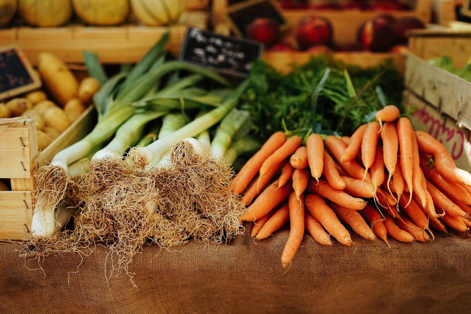 farmers market vegetables