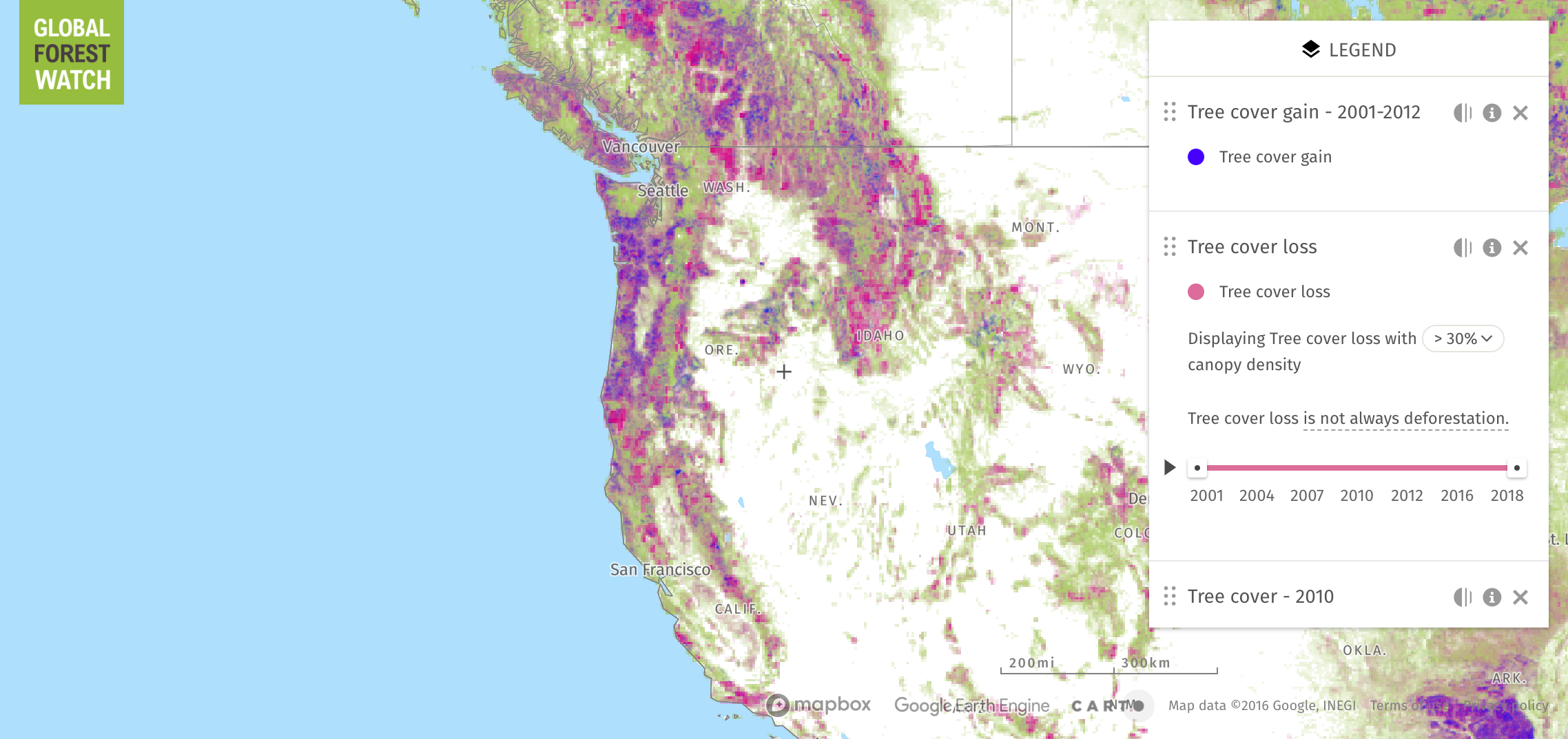 northwest pacific gfw coverage forest explore