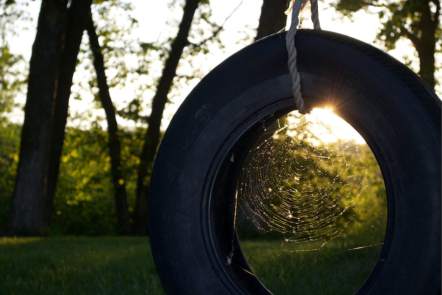 tire swing upcycled tire