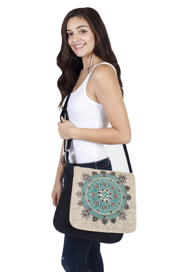 Hemp Crossbody Bag, Tree of Life Hemp Bag