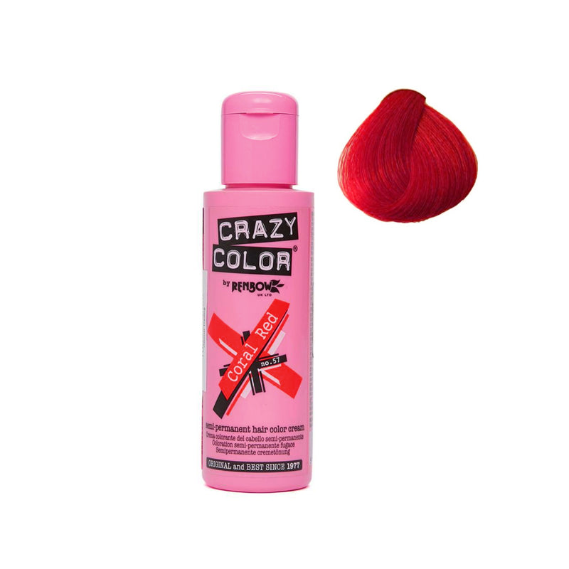 Crazy Color Semi-Permanent Color Hair Dye Red-56 Dayjour
