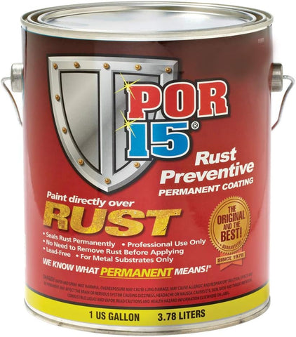Best Vehicle Undercoating For Winter POR-15 Rust Preventive Coating, Stop Rust and Corrosion Permanently, Anti-rust, Non-porous Protective Barrier, 128 Fluid Ounces, Semi-gloss Black