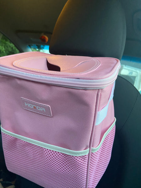 Pink Girly Car Trash Can Car Accessories for women