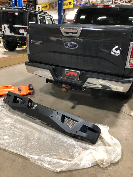 Rear Custom Bumper Before Installation Chicago