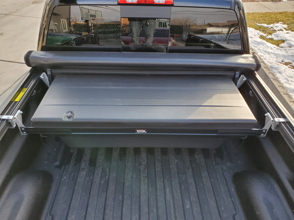 TruXedo TonneauMate Truck Tool Box that works with tonneau cover