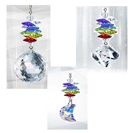 Crystal Ornaments made with Swarovski prisms by CrystalPlace